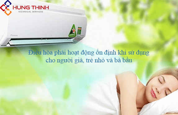 dieu-hoa-phai-hoat-dong-em-ai-on-dinh-min huong-dan-cach-su-dung-dieu-hoa-cho-nguoi-gia-tre-nho-va-ba-bau