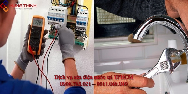 Kỹ thuật viên kiểm tra, xác nhận chi tiết từng hạng mục sửa chữa điện nước và hướng dẫn sử dụng khách hàng đúng cách